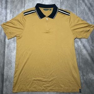 Perry Ellis shoulder tape zip men’s  polo Sz XXL